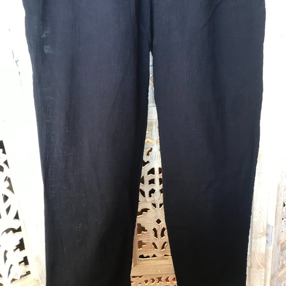 J. Crew Navy 100% Cotton Lightweight Flowy Pants S - Picture 5 of 12